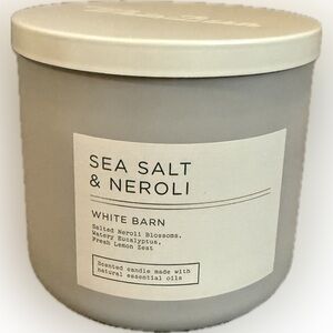 🩶WHITE BARN🩶Sea Salt & Neroli 3-Wick Candle/NWT